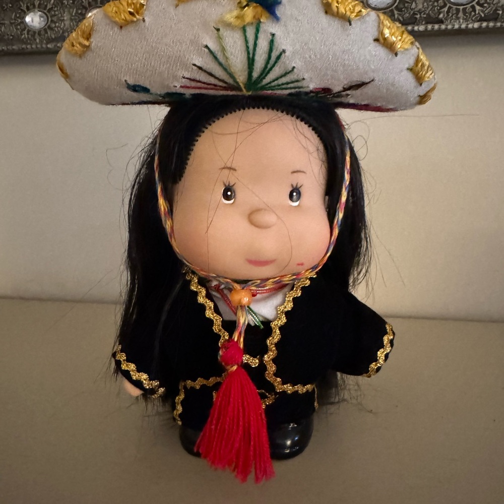 Colorful Mexican Doll with Sombrero